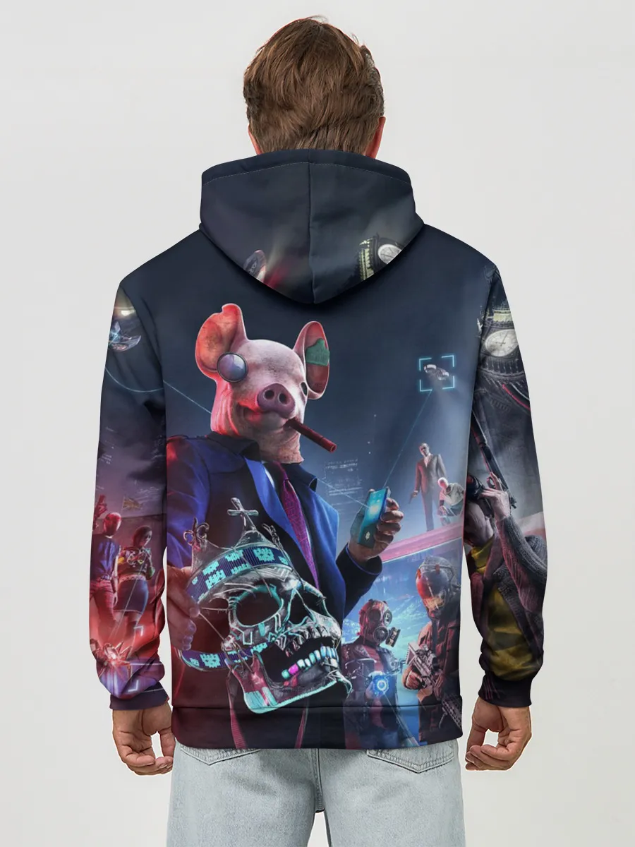 Худи мужской база хлопок / Watch Dogs | Legion