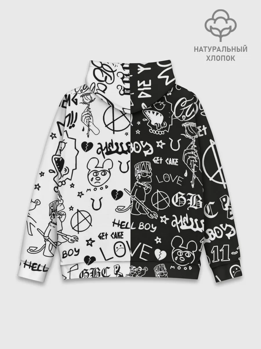 Худи мужской база хлопок / LIL PEEP