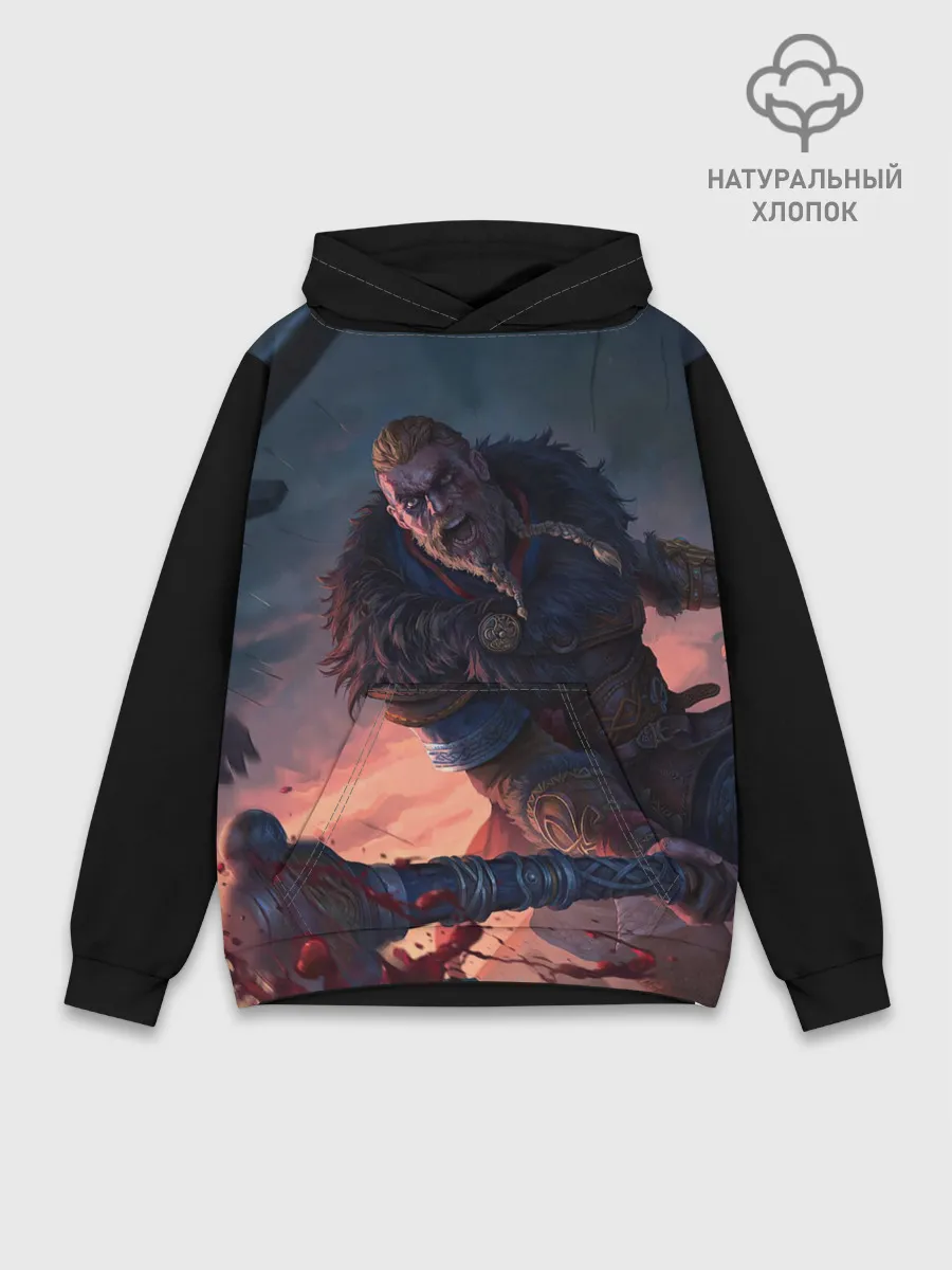 Худи мужской база хлопок / ASSASSINS CREED VALHALLA
