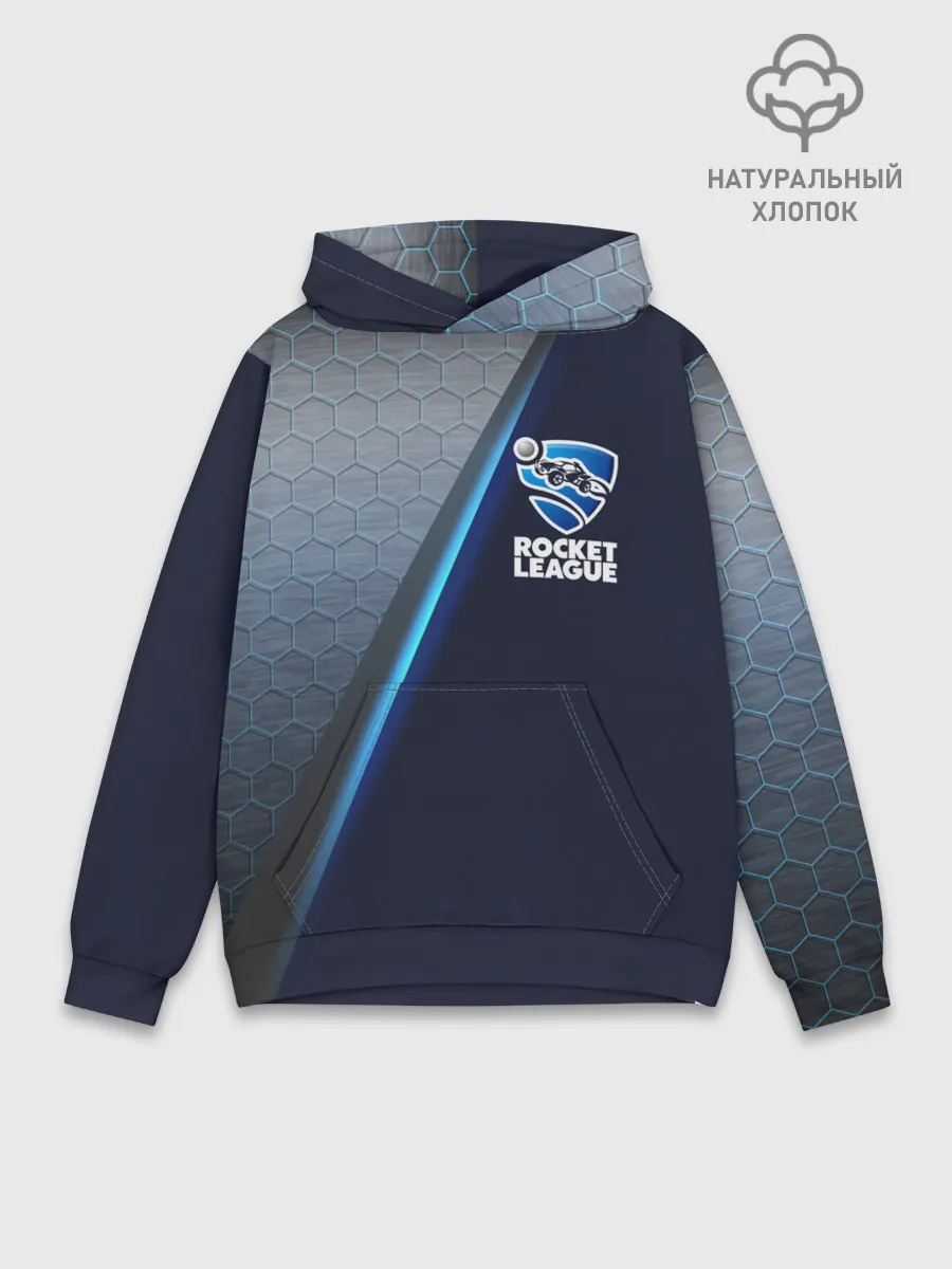 Худи мужской база хлопок / ROCKET LEAGUE.