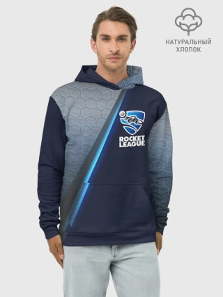 Худи мужской база хлопок / ROCKET LEAGUE.