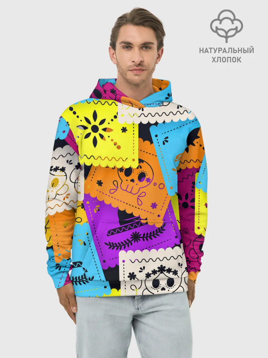 Худи мужской база хлопок / Color pattern