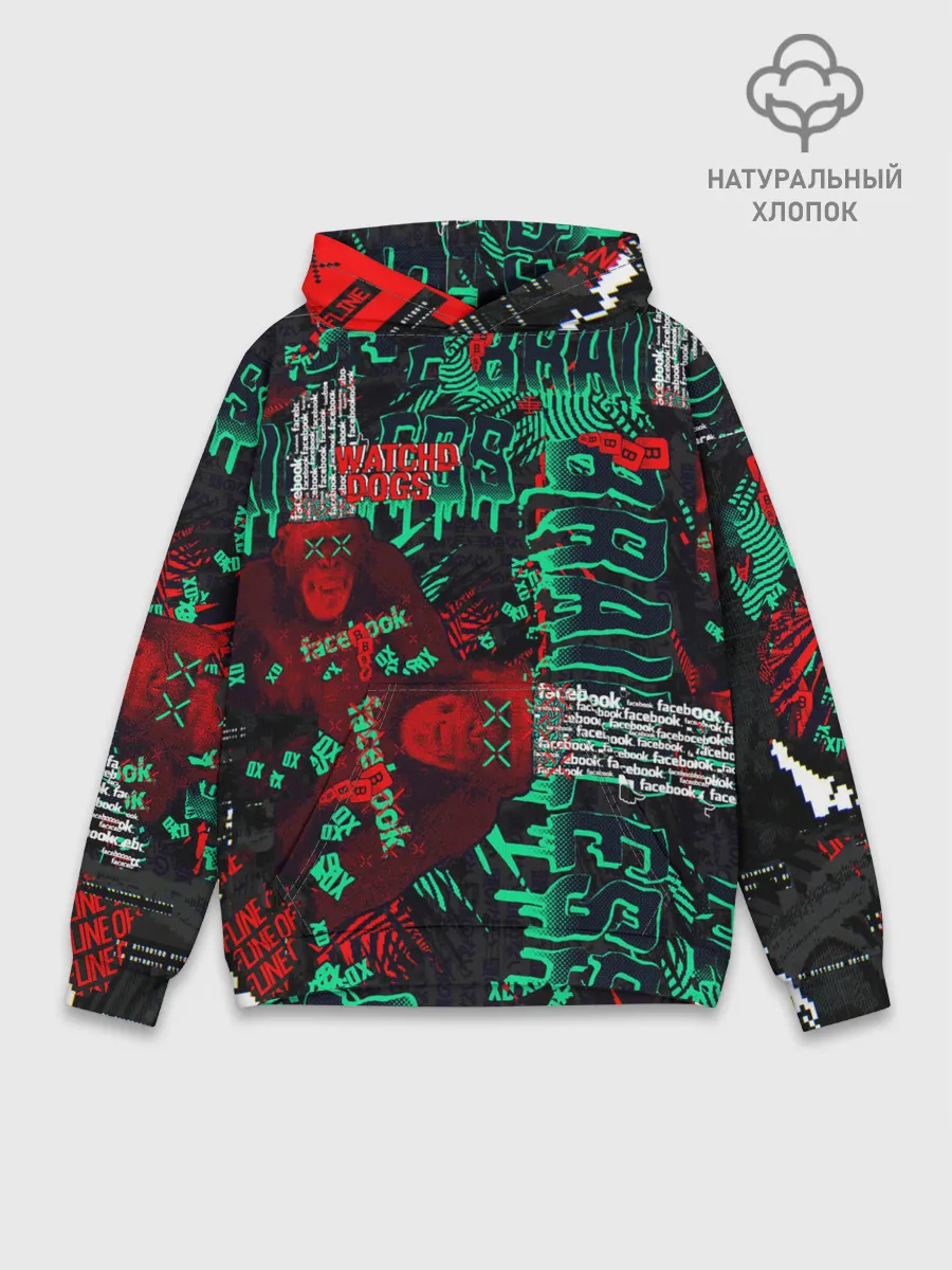 Худи мужской база хлопок / Watch Dogs: Legion