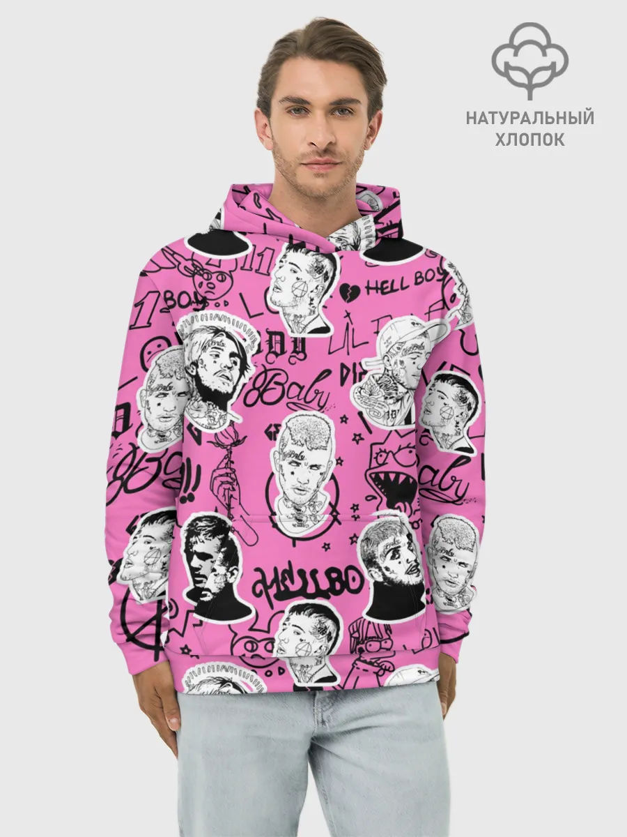 Худи мужской база хлопок / LIL PEEP