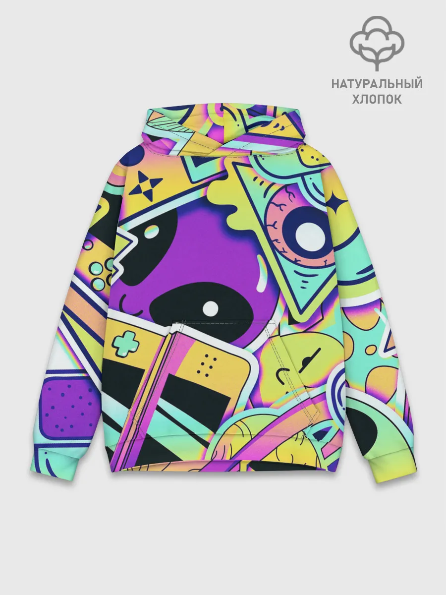 Худи мужской база хлопок / Alien