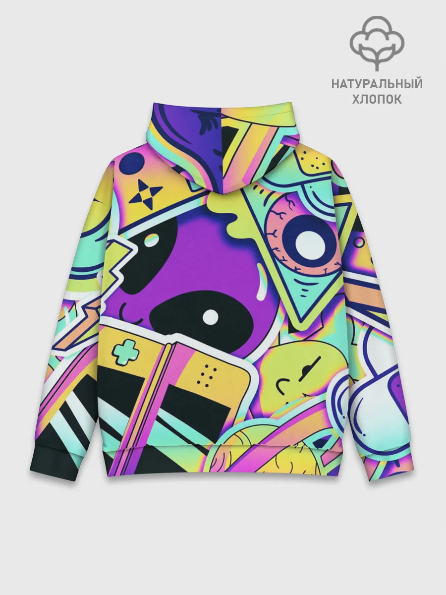 Худи мужской база хлопок / Alien