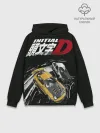 Худи мужской база хлопок / Initial D две машины