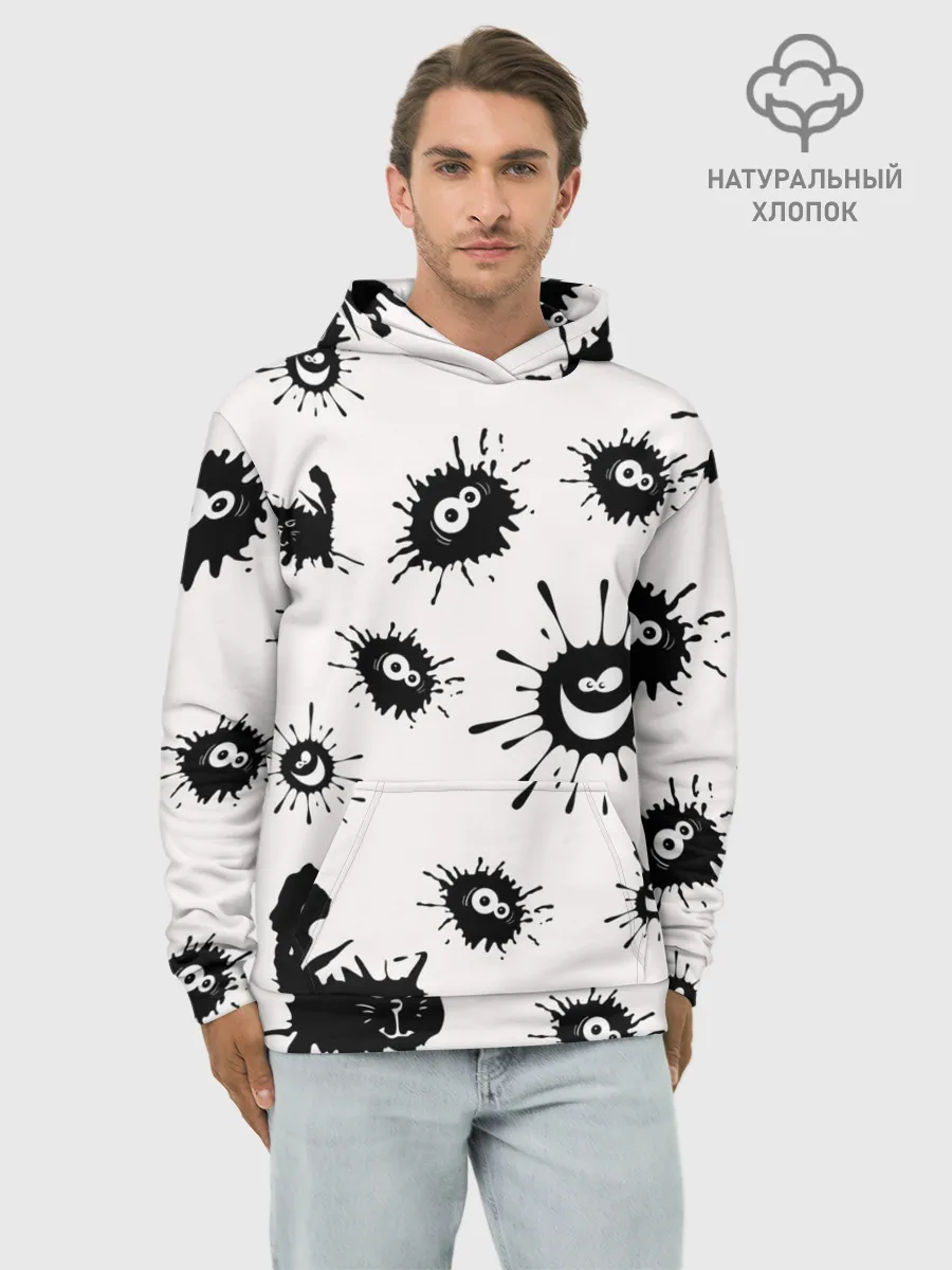 Худи мужской база хлопок / COVID-19