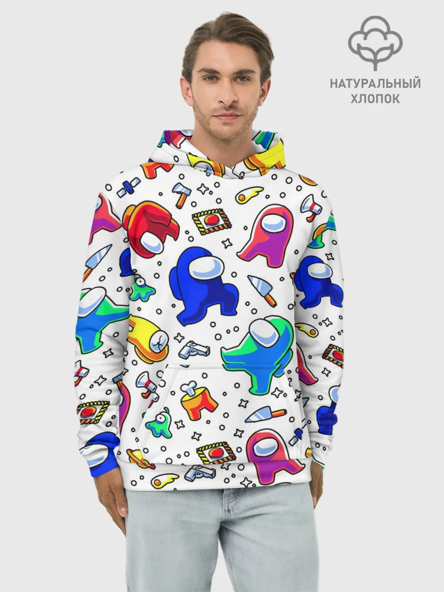 Худи мужской база хлопок / AMONG US