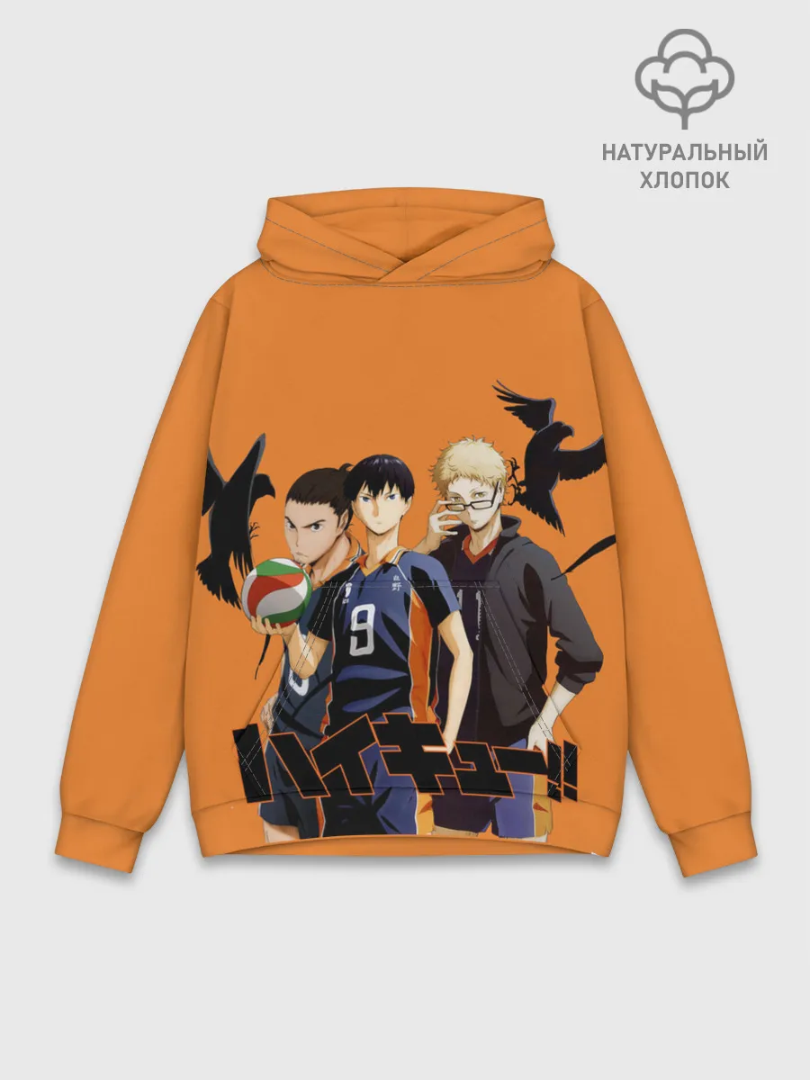 Худи мужской база хлопок / Haikyu | Team