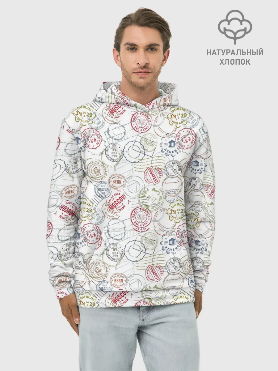 Худи мужской база хлопок / Штампы мира