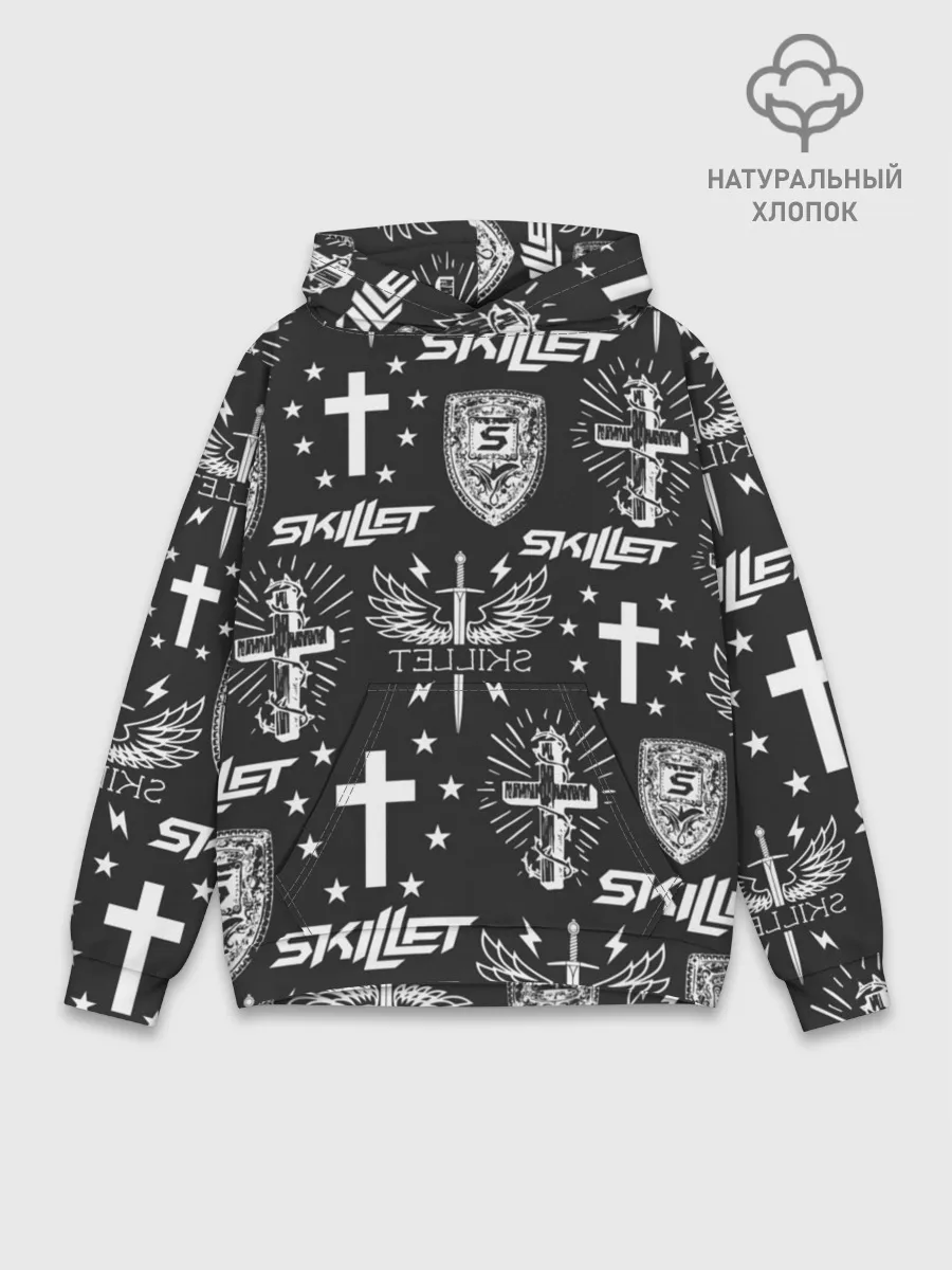 Худи мужской база хлопок / SKILLET