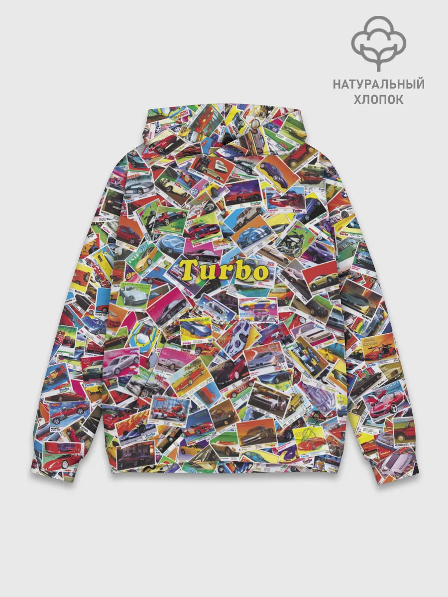 Худи мужской база хлопок / Коллекция вкладышей Turbo