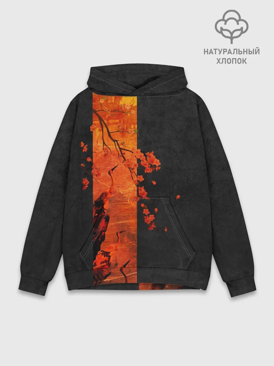 Худи мужской база хлопок / ЦАПЛЯ