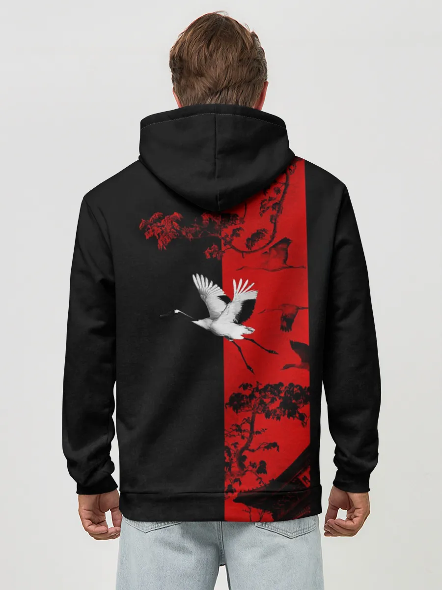 Худи мужской база хлопок / ЖУРАВЛЬ