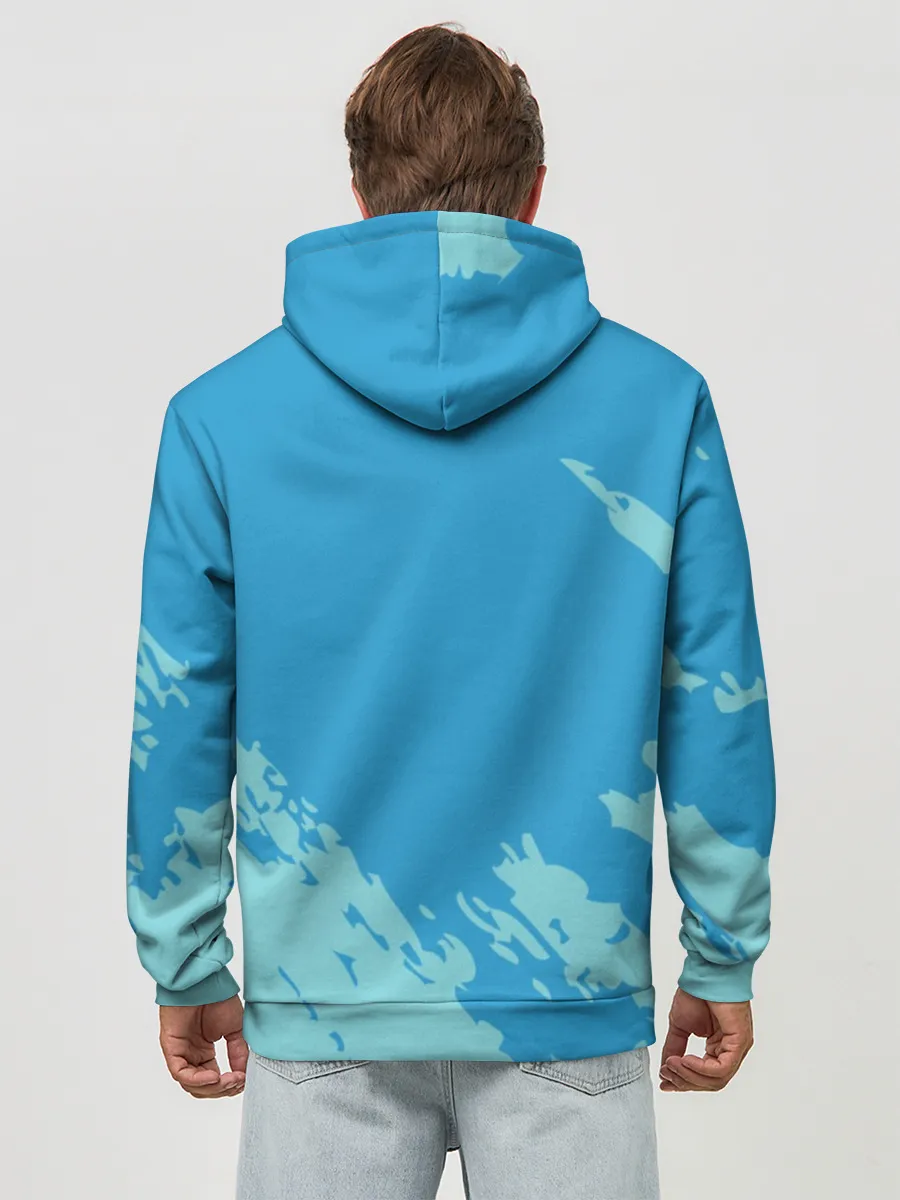 Худи мужской база хлопок / Море. Пальмы. Песок