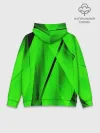 Худи мужской база хлопок / Зеленый неон