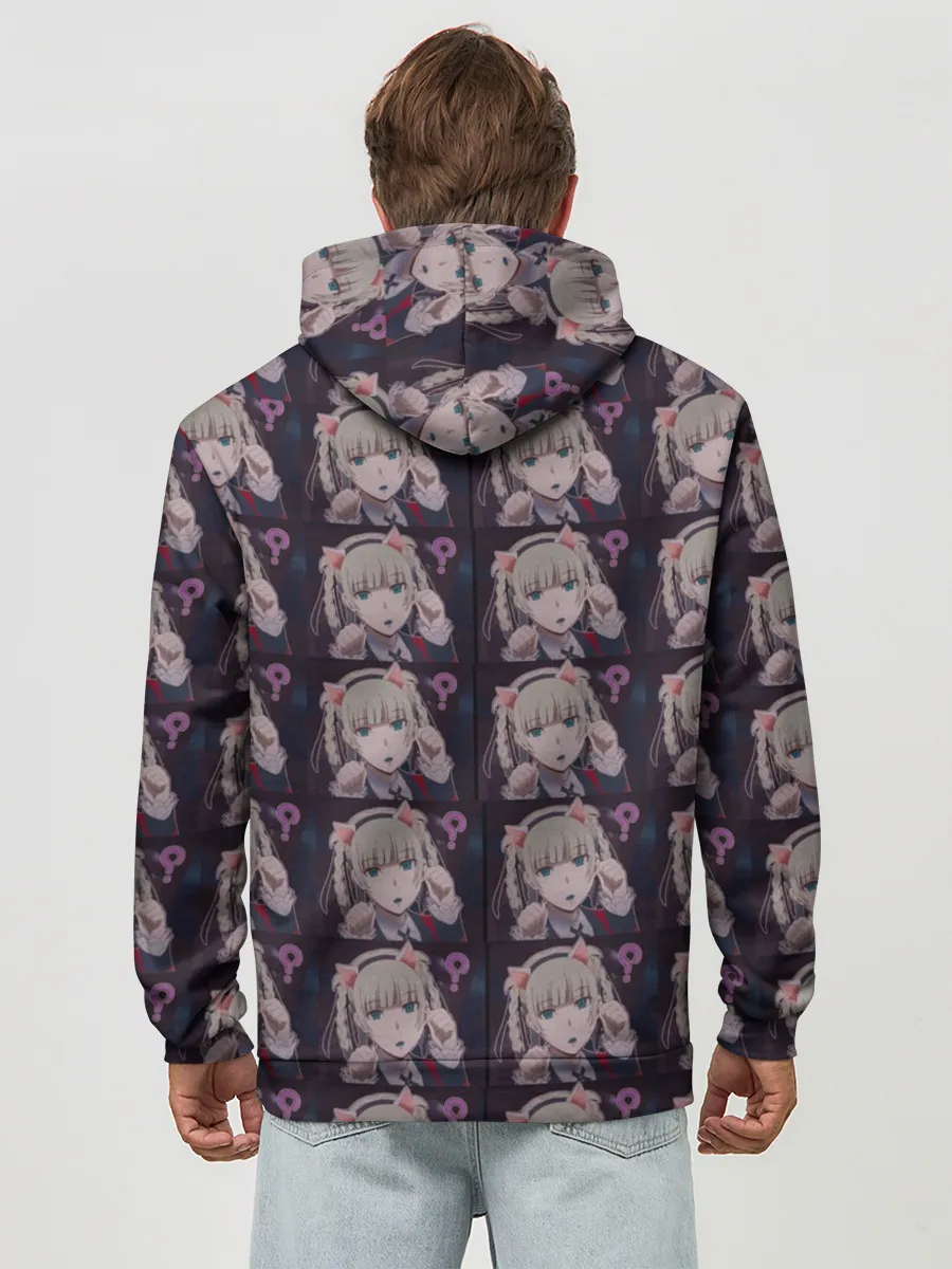 Худи мужской база хлопок / Кирари Момобами Неко