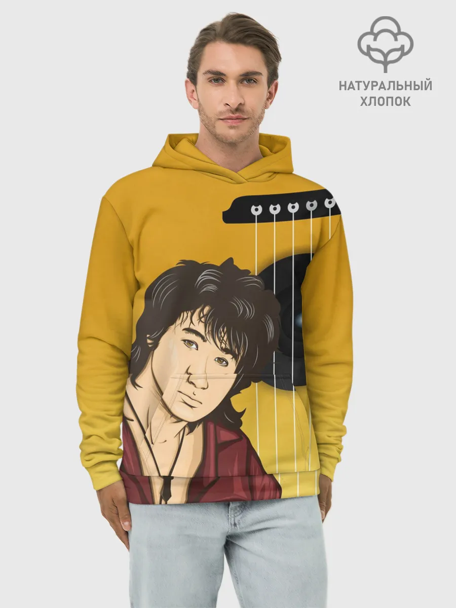 Худи мужской база хлопок / Виктор Робертович Цой