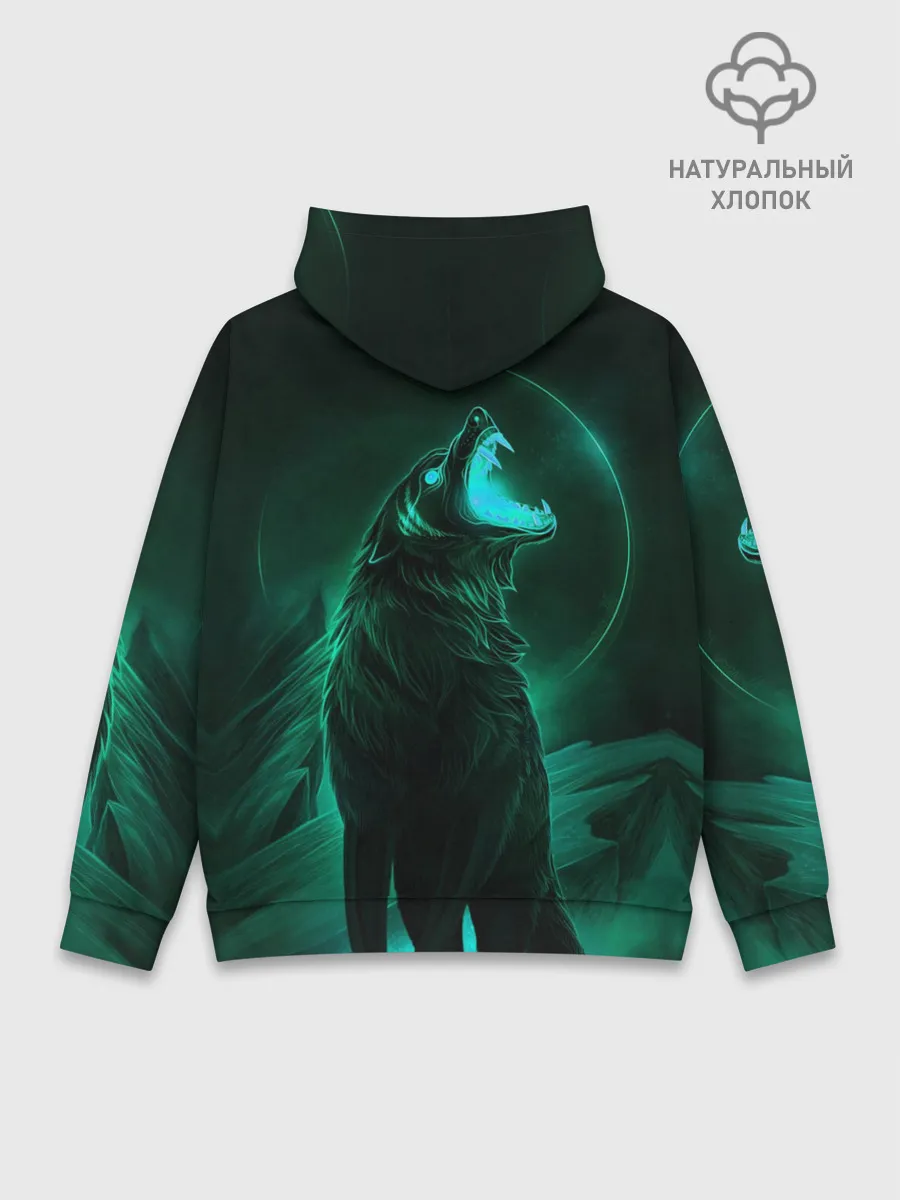 Худи мужской база хлопок / Оборотень