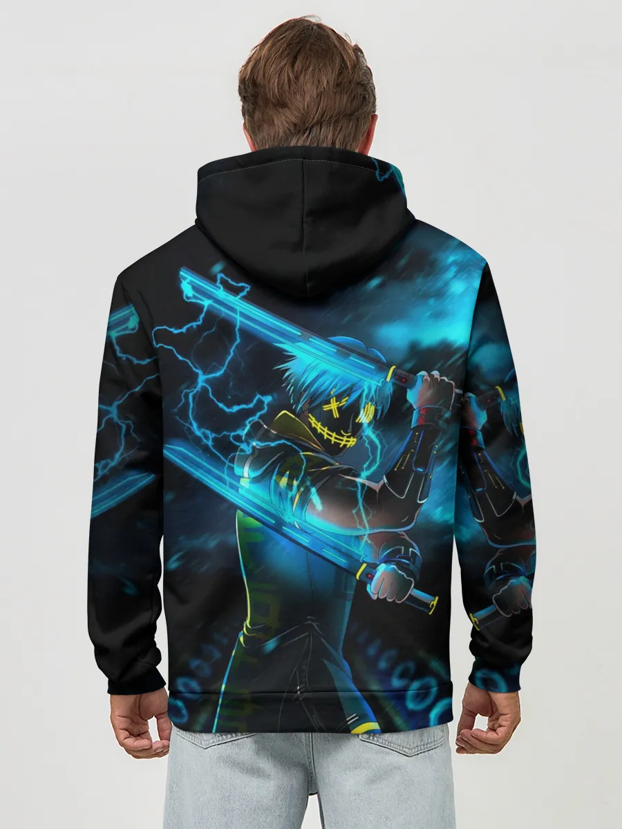 Худи мужской база хлопок / NEON SAMURAI