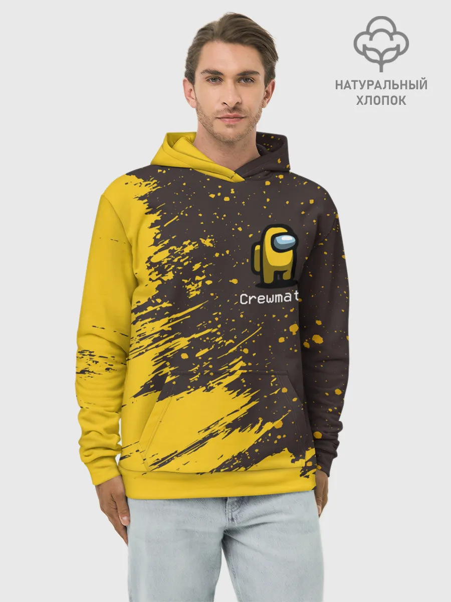 Худи мужской база хлопок / AMONG US / АМОНГ АС