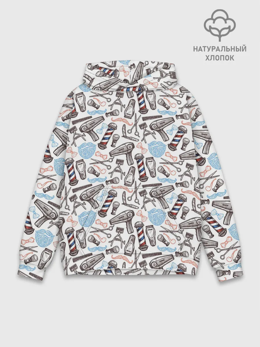 Худи мужской база хлопок / Барбершоп