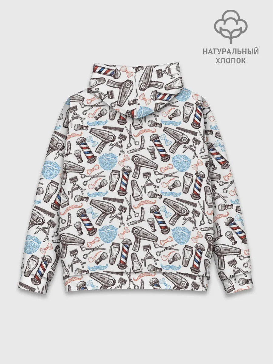 Худи мужской база хлопок / Барбершоп