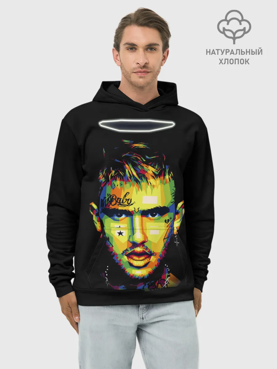 Худи мужской база хлопок / LIL PEEP