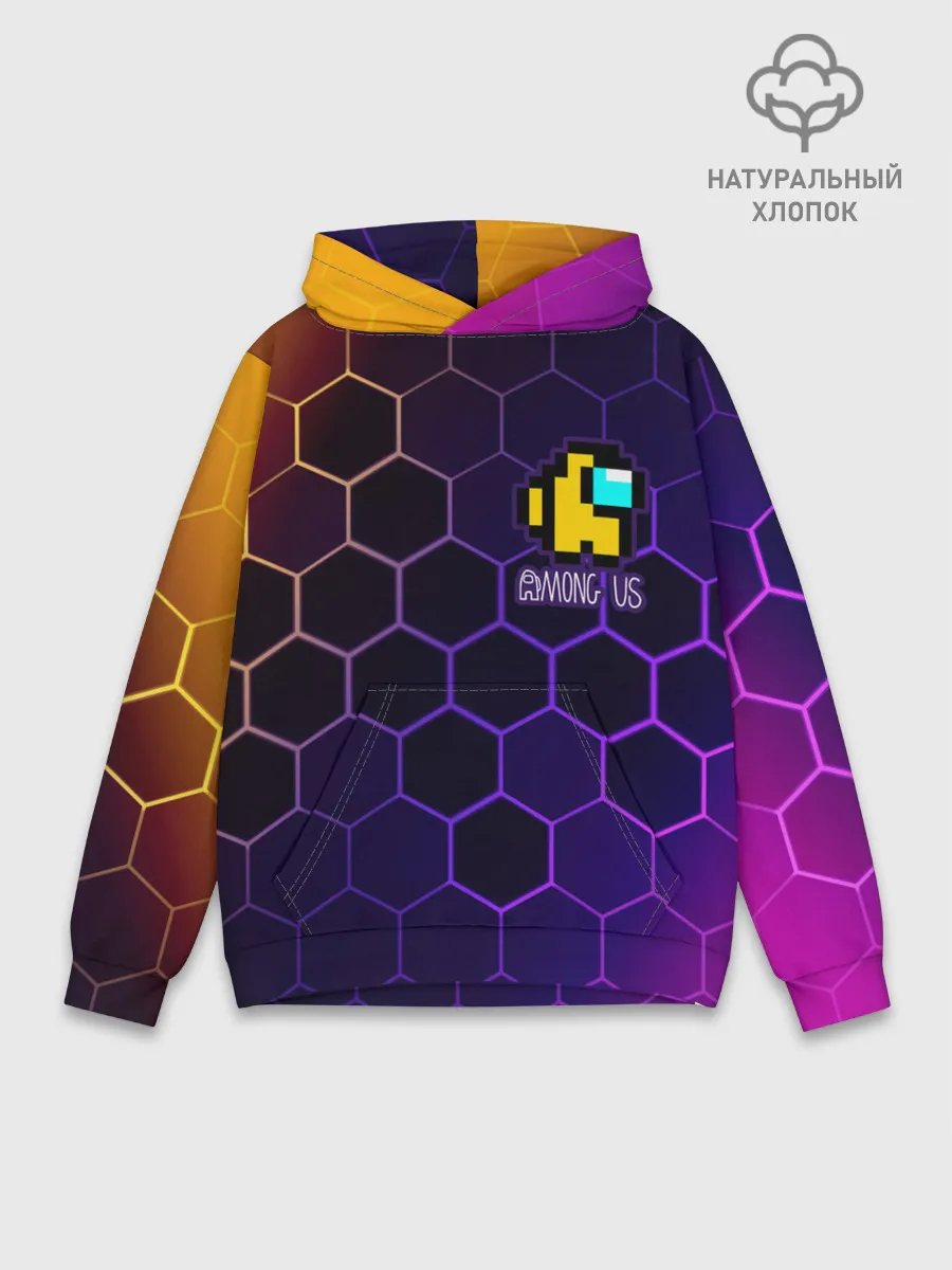 Худи мужской база хлопок / AMONG US / АМОНГ АС