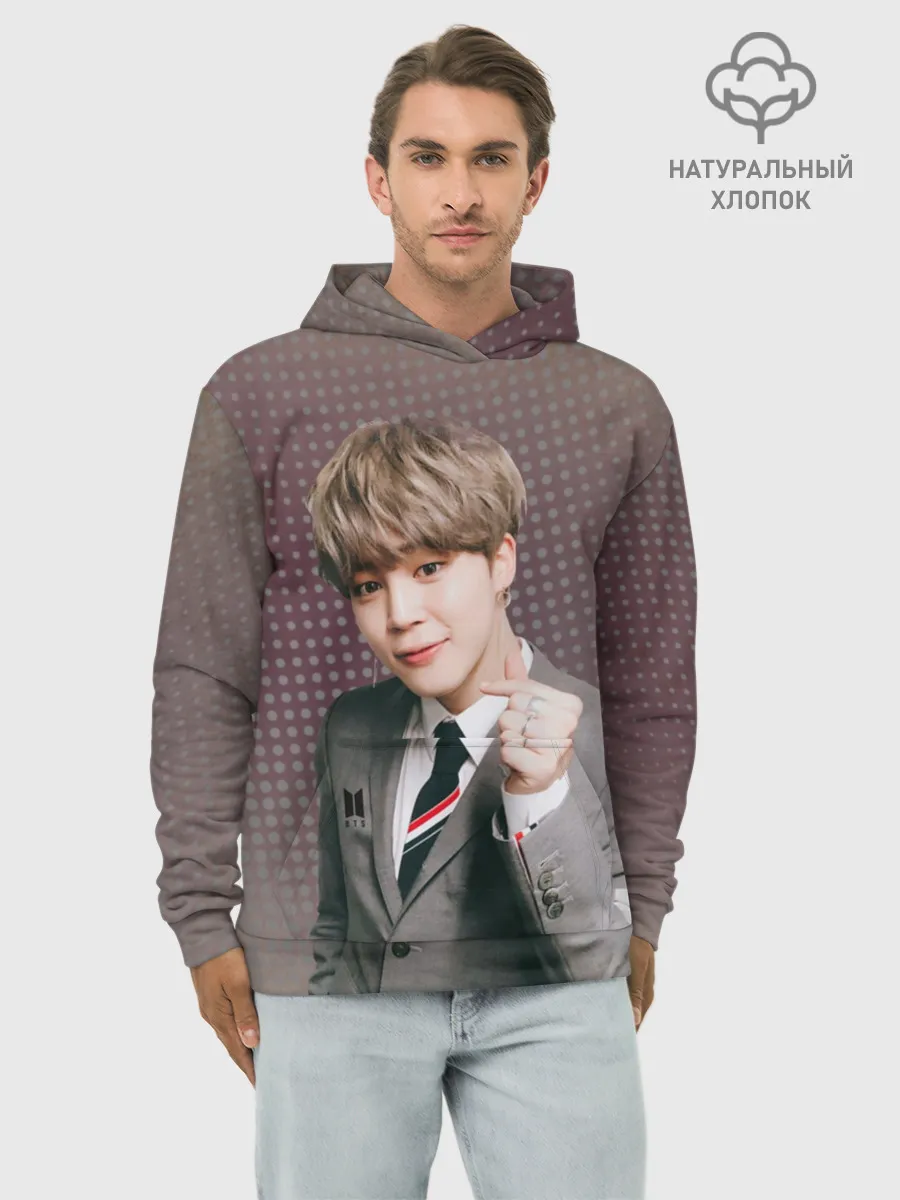 Худи мужской база хлопок / BTS. Jimin