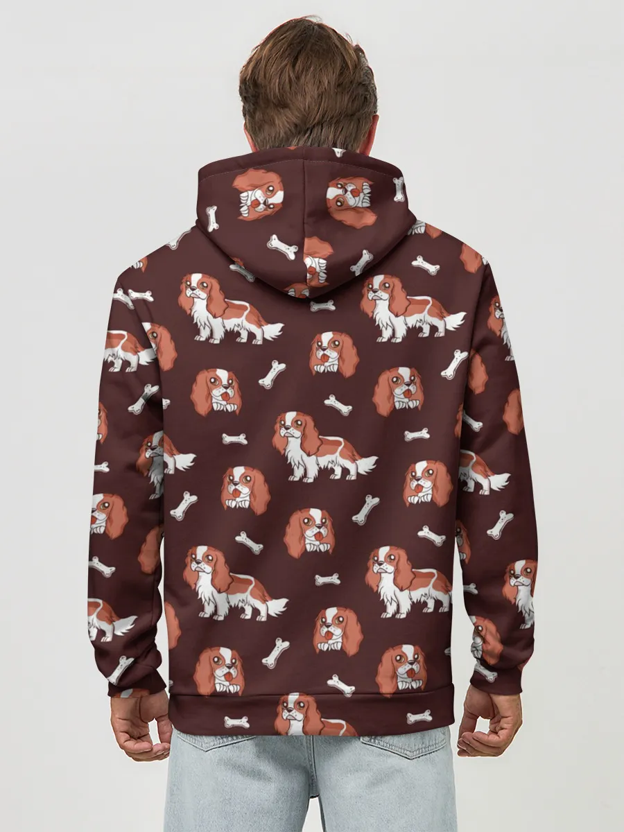 Худи мужской база хлопок / Спаниели