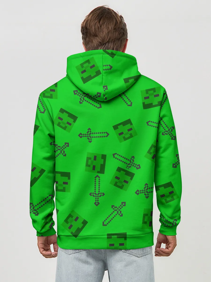 Худи мужской база хлопок / Minecraft