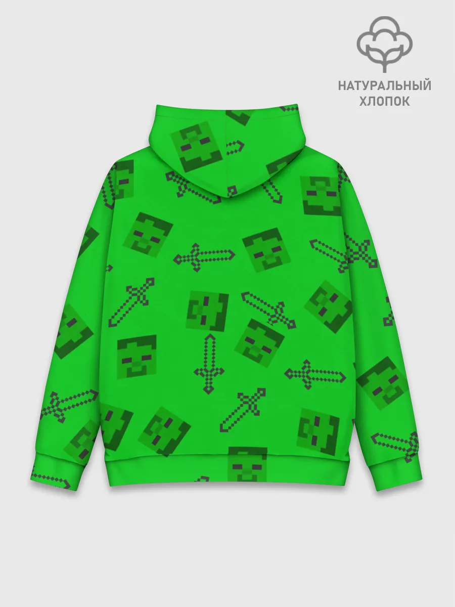 Худи мужской база хлопок / Minecraft