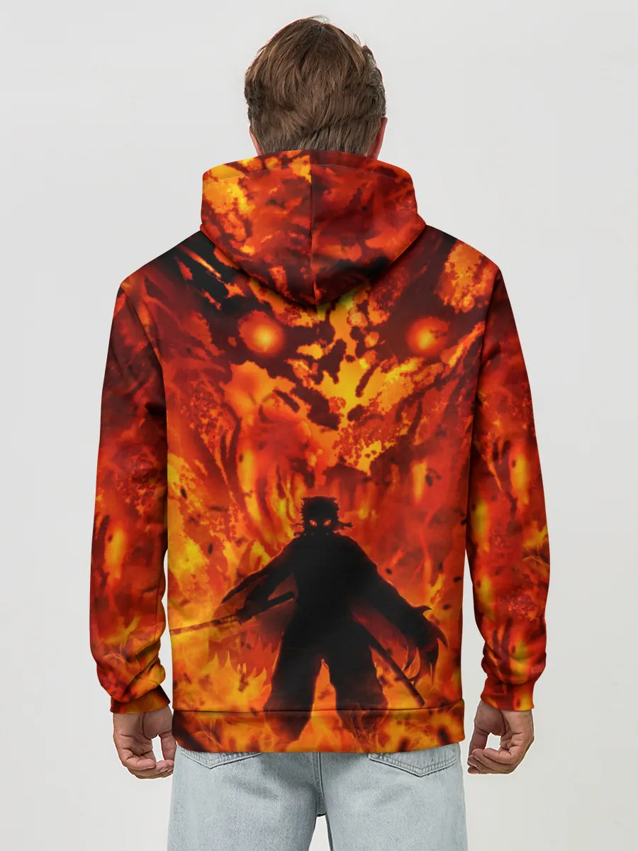 Худи мужской база хлопок / Клинок, рассекающий демонов