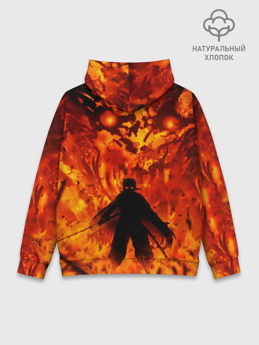 Худи мужской база хлопок / Клинок, рассекающий демонов