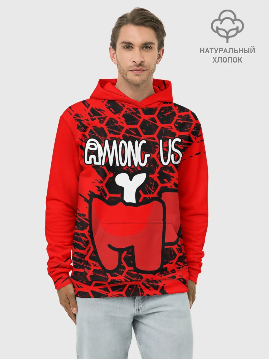 Худи мужской база хлопок / AMONG US