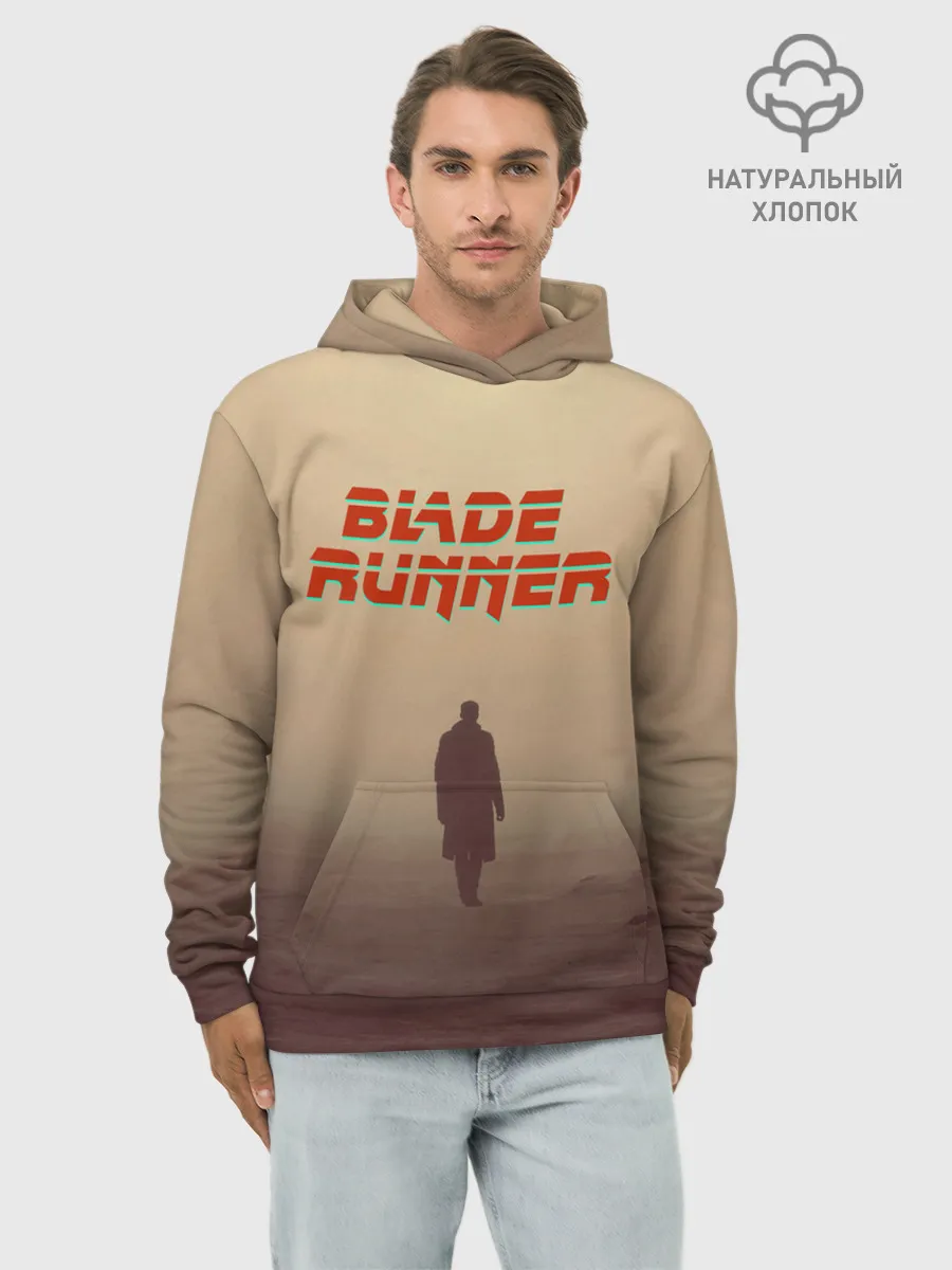 Худи мужской база хлопок / Бегущий по лезвию