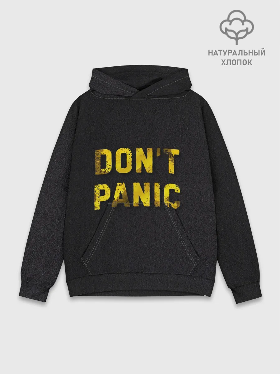 Худи мужской база хлопок / DONT PANIC