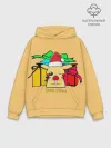 Худи мужской база хлопок / New Year Pikachu