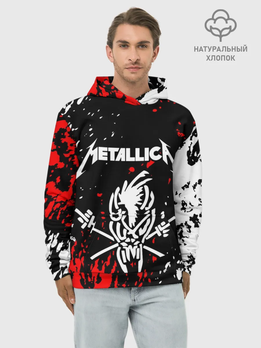 Худи мужской база хлопок / METALLICA