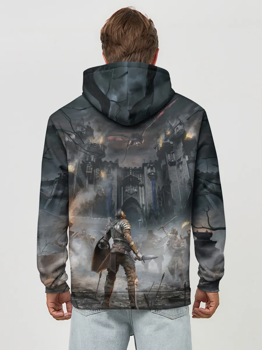 Худи мужской база хлопок / Demons Souls