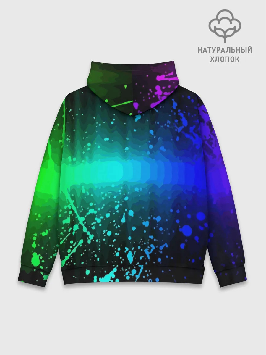 Худи мужской база хлопок / Neon