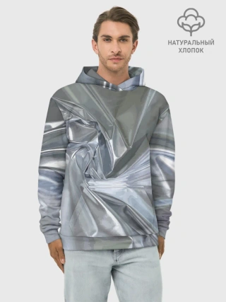 Худи мужской база хлопок / Чарующая фольга