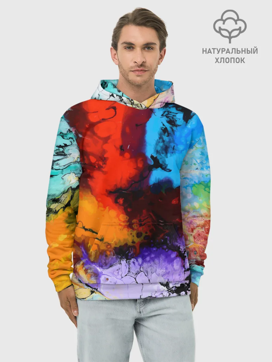 Худи мужской база хлопок / Импрессия 2022 vanguard