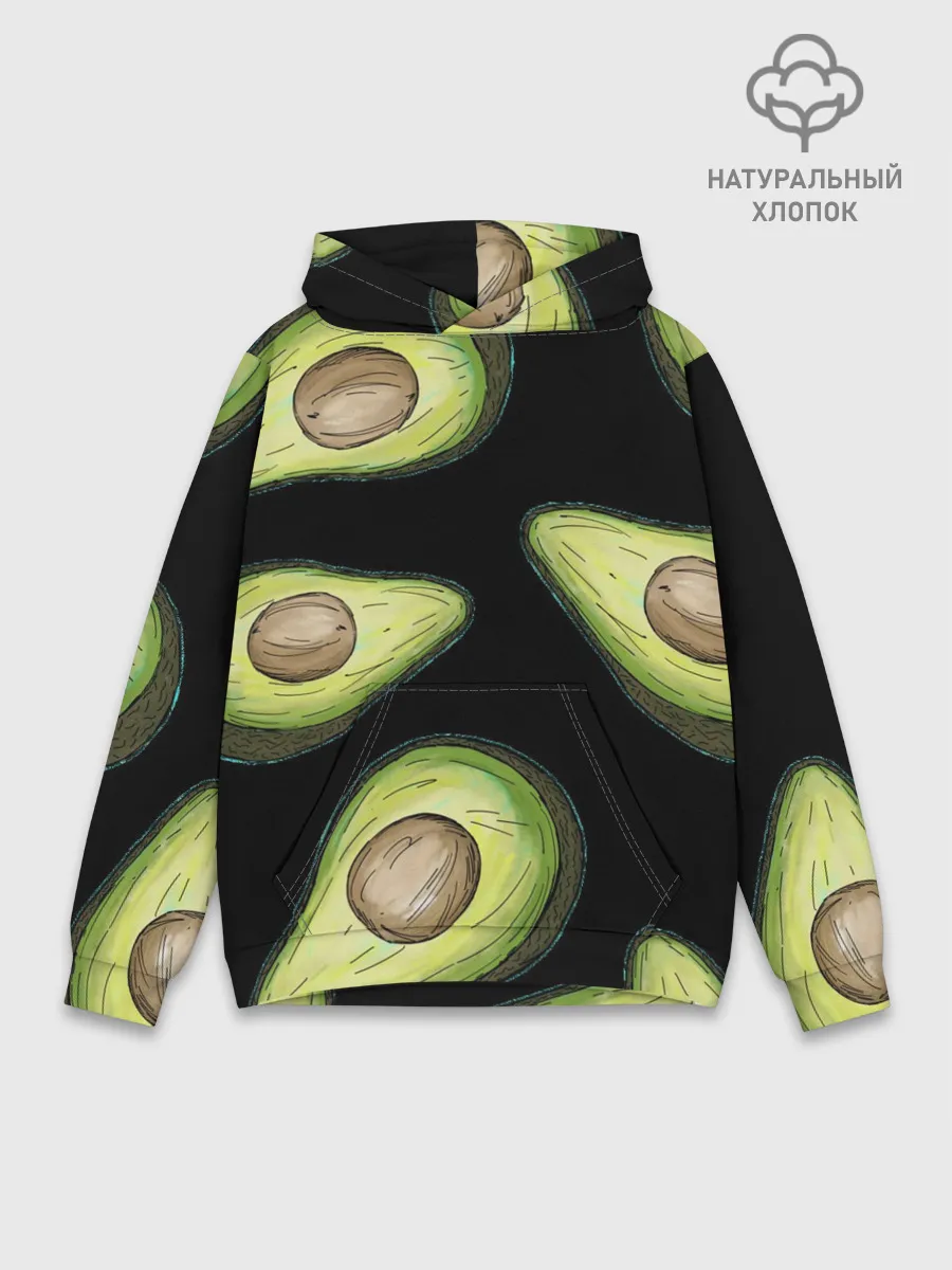 Худи мужской база хлопок / Авокадо