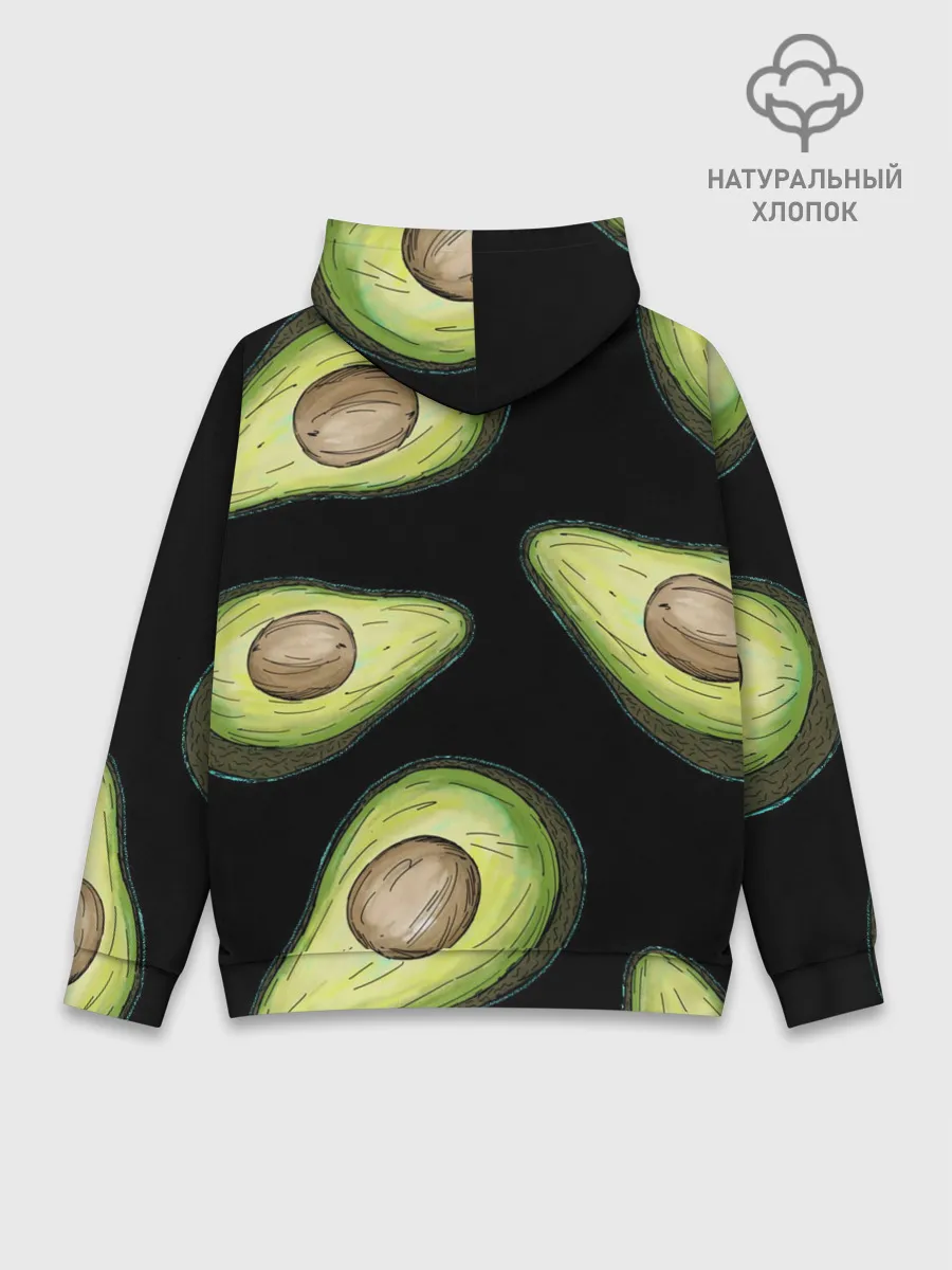 Худи мужской база хлопок / Авокадо