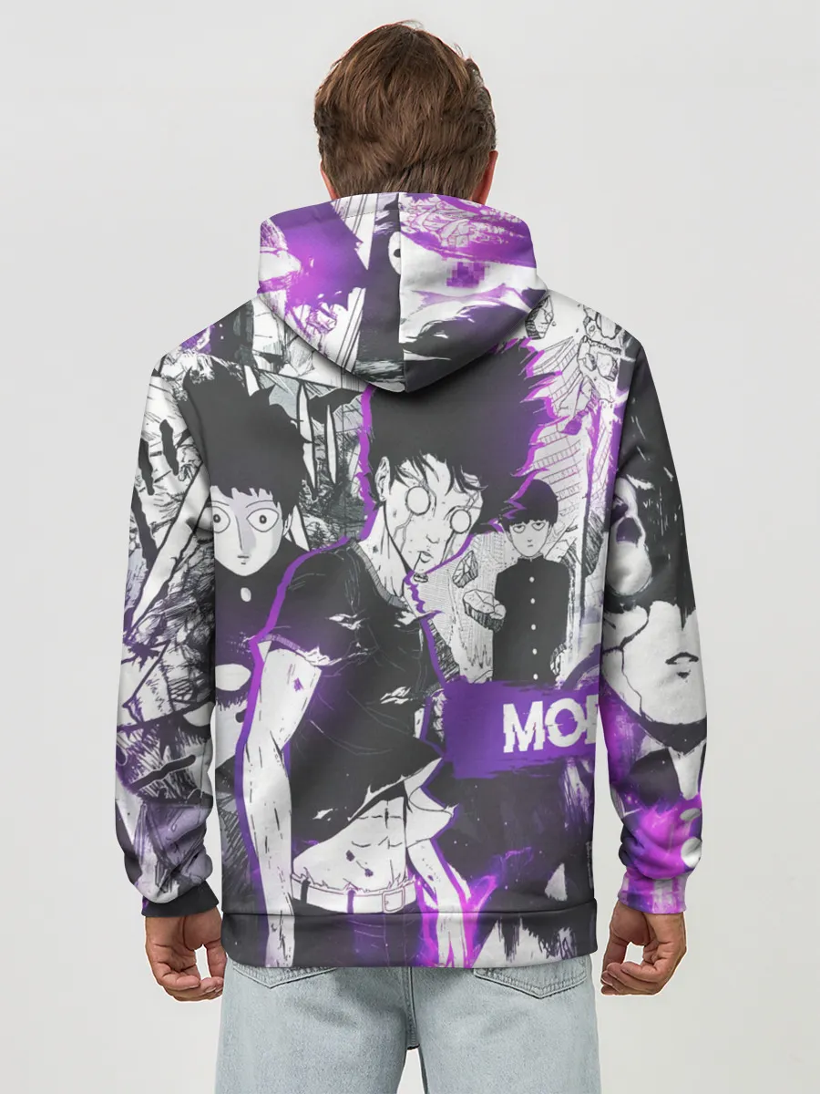 Худи мужской база хлопок / Моб Психо 100