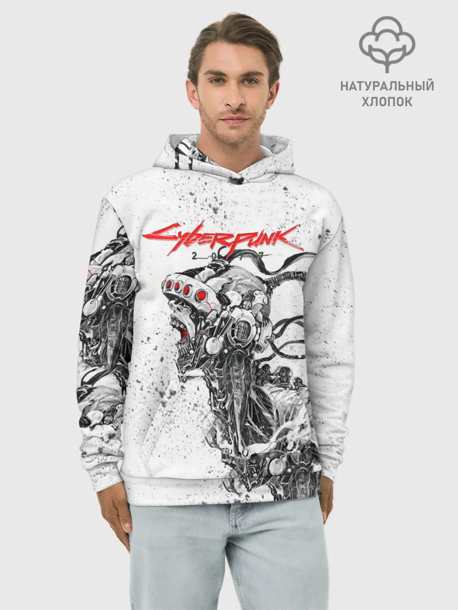 Худи мужской база хлопок / CYBERPUNK 2077