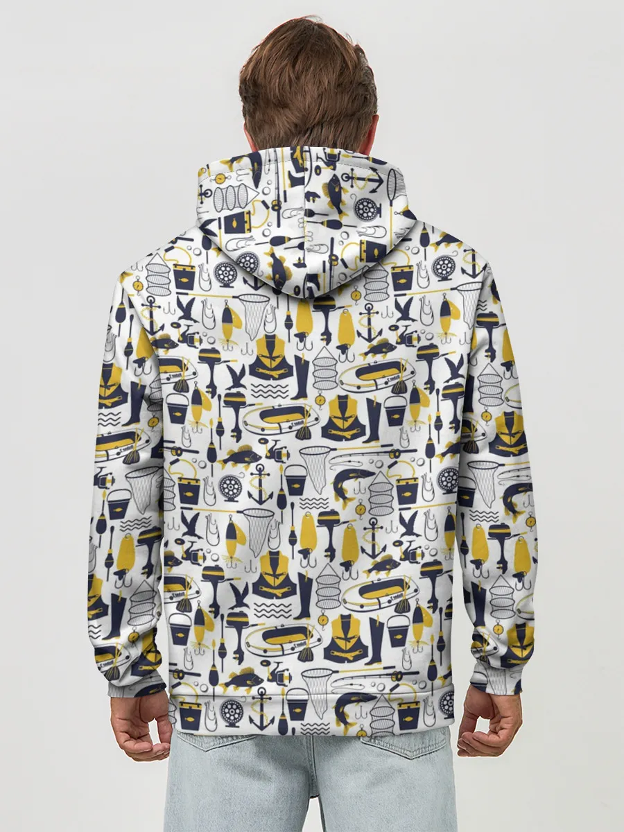 Худи мужской база хлопок / Мечта рыболова